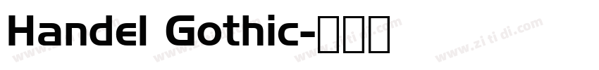 Handel Gothic字体转换
